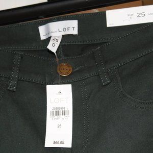 Ann Taylor Loft Dark Green Legging Pants